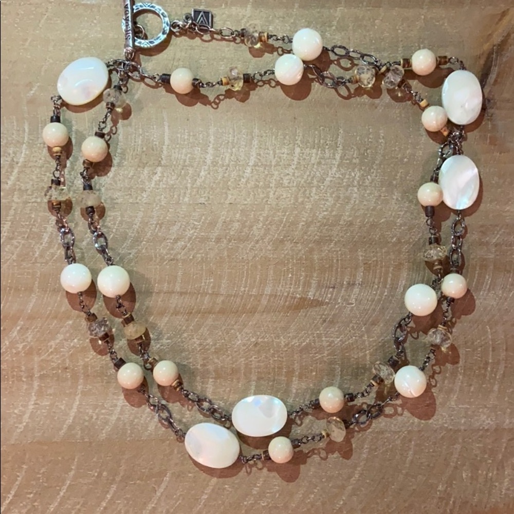 🌟SILPADA Sterling, Mother of Pearl 36” Necklace